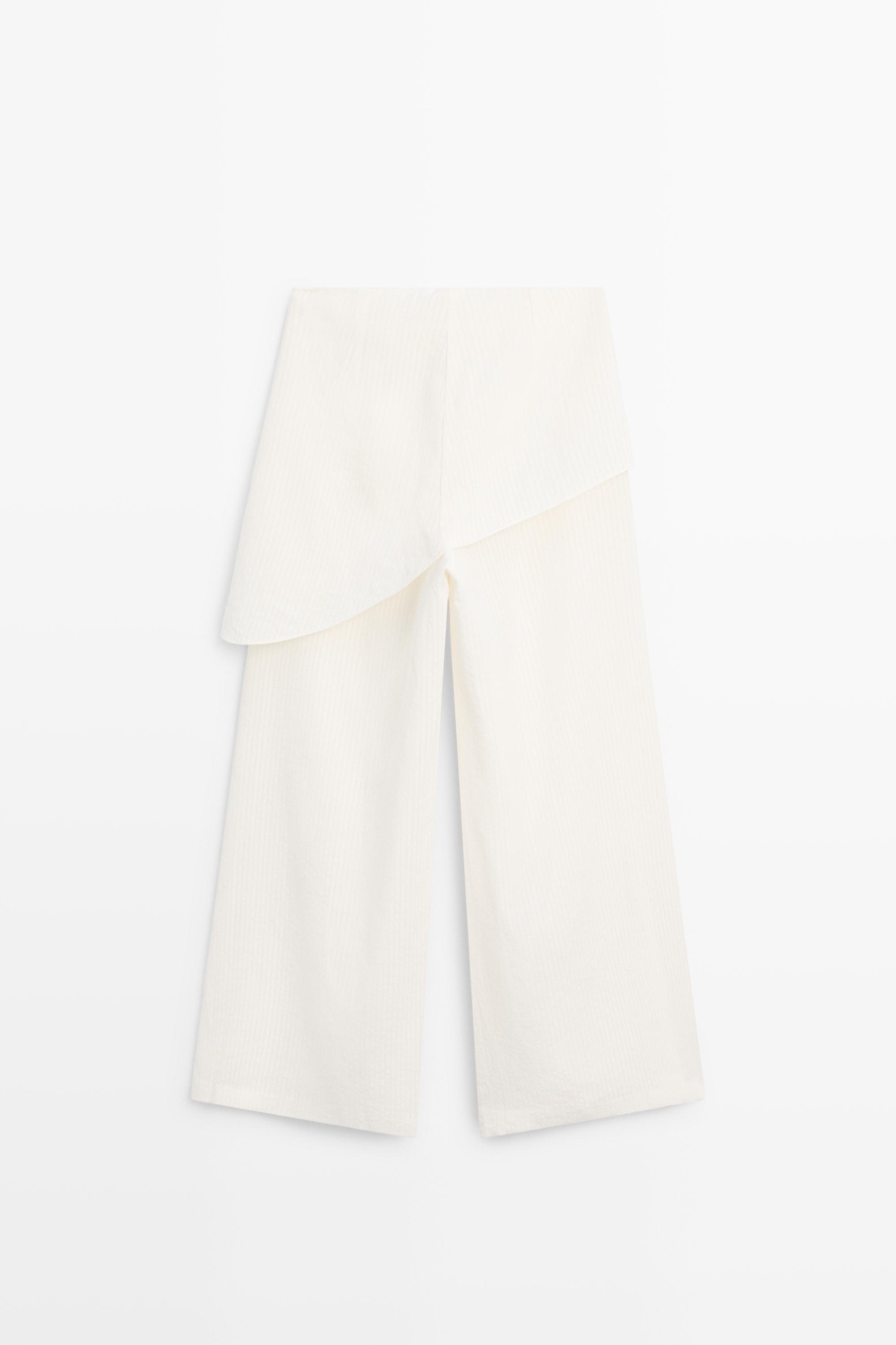Jupe-culotte texturée total look